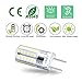 G8 LED Bulb Dimmable 3W Equivalent to T4 JCD Type Bi-Pin G8 Base Halogen Bulb 20W-25W, AC 110-120V Mini G8 Bulb Daylight White 6000K for Under Cabinet Light, Under Counter Kitchen Lighting (10 Pack)