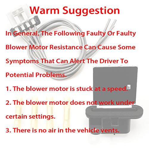 HVAC Fan Blower Motor Resistor Kit with Wire Harness 973-582, 8713804052, 87138-04052 for 2005-2017 Toyota Tacoma - Thumbnail 6