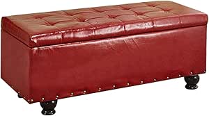 Otomano Cómodo Moda Pufs Reposapiés Cofres de Almacenamiento Europeo