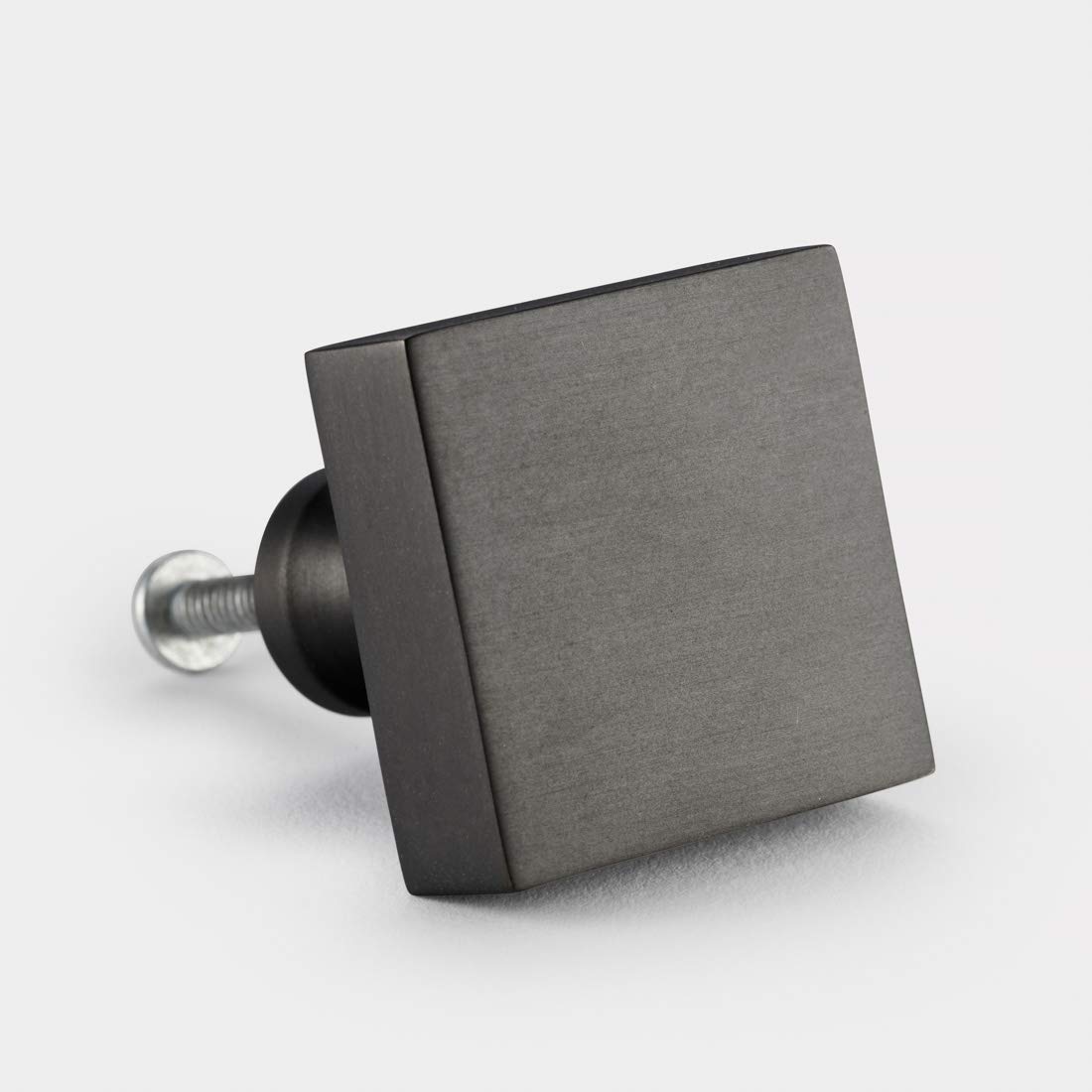 Pushka Home LTD Solid Brass Gunmetal Grey Door and Drawer Bar Handles (Square)