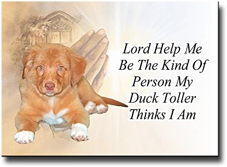 Nova Scotia Duck Toller Lord Help Me Be Fridge Magnet No 2