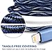 Xcords iPhone Charger, 3 pack 6ft Nylon Braided 8pin Lightning to USB Cable Charging Cord for iPhone 7, 7 Plus, 6s, 6s Plus, 6, 6 Plus, 5 5S, 5C, SE, iPad and iPod(Dark blue) …