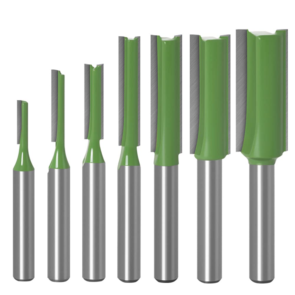 Saipe 7pcs 1/4" Shank Tungsten Carbide