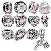 Timeline Treasures European Charm Bracelet Charms and Beads For Women, DIY Jewelry, Birthstone October Pink