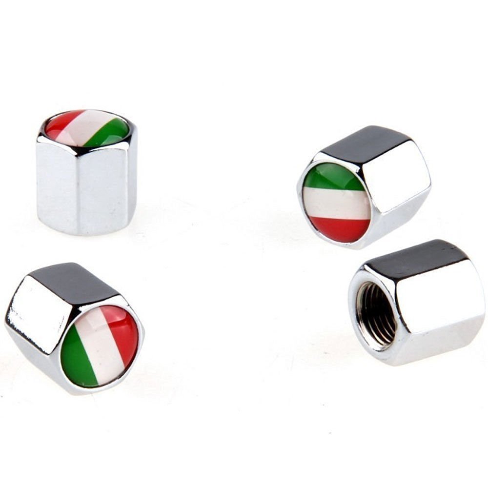 4 Cappucci Valvola In Alluminio Per Pneumatici - Auto, Bici, Moto - Protezione Anti Polvere E Sporco - Foto 5