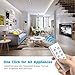 Etekcity Remote Control Outlet Wireless Light Switch for Household Appliances, Unlimited Connections, FCC ETL Listed, White, (3Rx-2Tx)