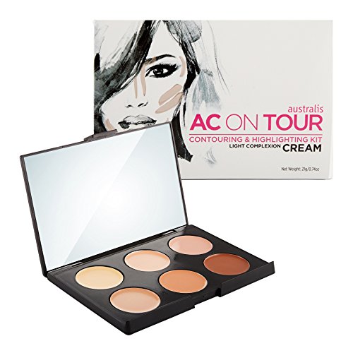 Australis AC ON TOUR Warm Complexion Cream Highlight Natural Glow Makeup Contour Kit