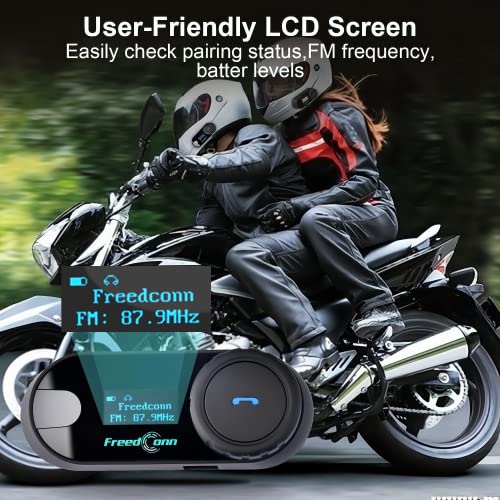 FreedConn Motorcycle Bluetooth Headset TCOM-SC BT5.0 Motorcycle ...