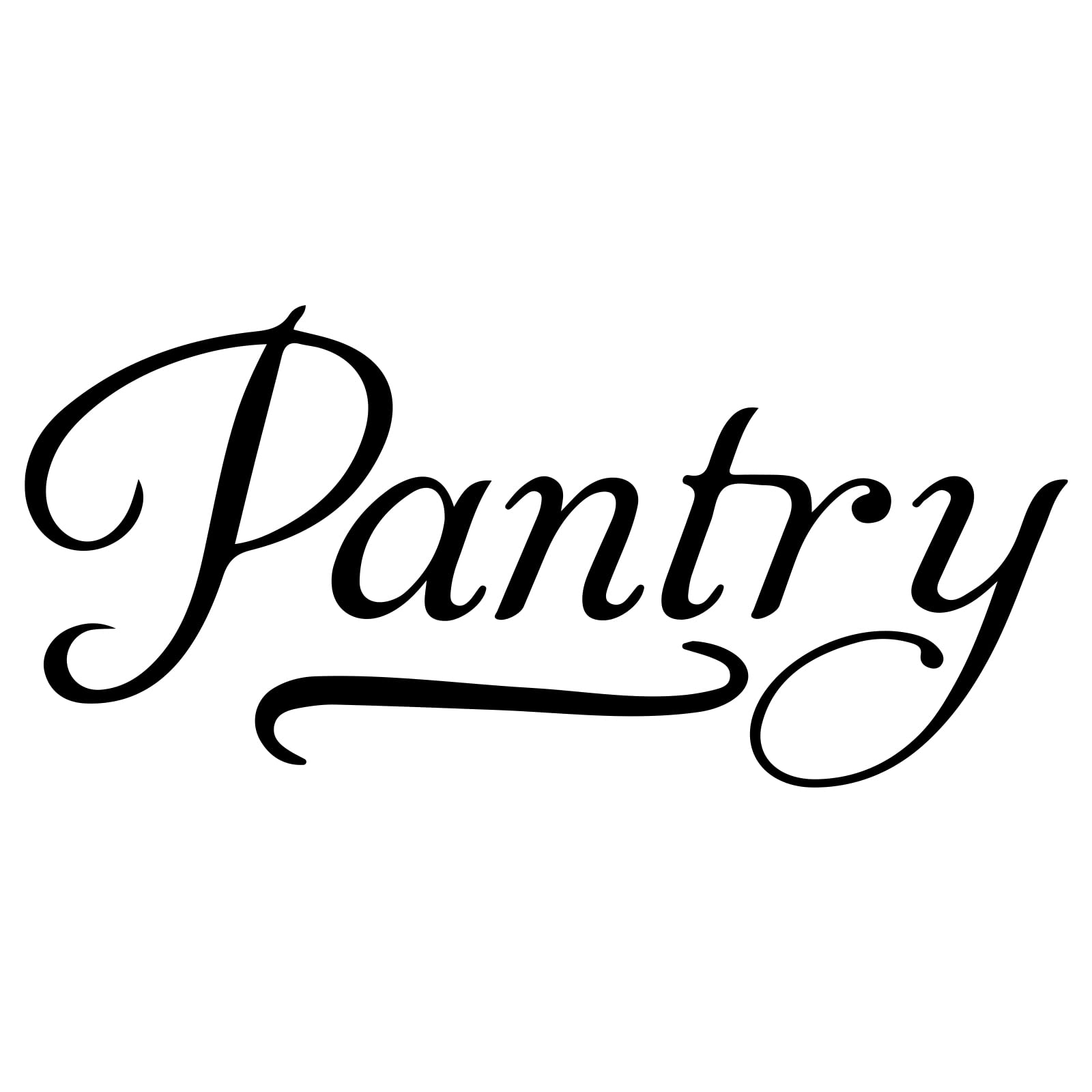 SUPERDANT Wall Sticker Pantry Wall Decor Vinyl Lettering Decal Pantry Door Decal Glass Door Decal for Pantry Room Door Decoration 36x17 cm