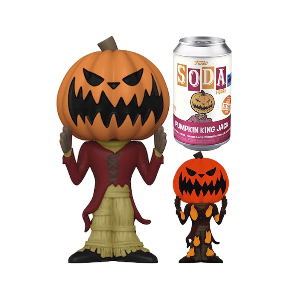 Funko Vinyl SODA: Disney the Nightmare Before Christmas - Pum Packin Kingpkin King Jack - Glow In the Dark Chase - Disney: the Nightmare Before Christmas - Collectable Vinyl Figure - Gift Idea