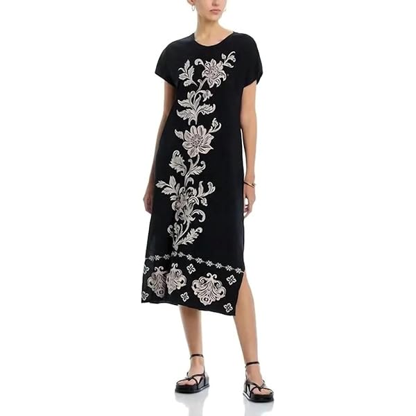 Amazon.com: Johnny Was Lemona Dress (Lined) Black SM: Clothing, Shoes &  Jewelry