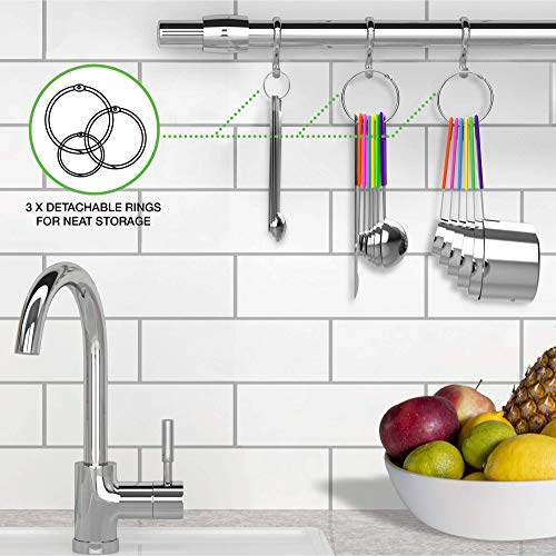 CuttleLab 22Piece Stainless Steel Measuring Cups and Spoons Set, Tad