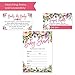 Floral Diaper Raffle Cards for a Baby Shower - 50 Count