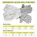ASPECTEK Beekeeping Gloves by GardenHOME - Premium Durable Goatskin and Canvas, Vented Long Sleeves for Comfort and Protection - Large Size