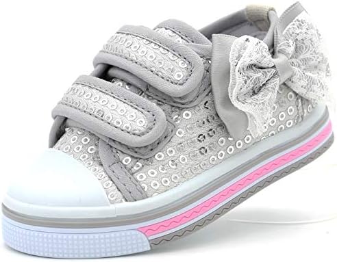 Canvas Sneakers Shoes for Toddler Girls Infant Baby Strap Soft Comfortable Easy Walk