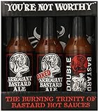 Arrogant Bastard Ale Burning Trinity of Hot Pepper Sauces - Set of 3 Flavors
