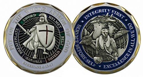 Eagle Crest Put on the Whole Armor of God Ephesians 6:13:17 Airman Challenge Coin 3104