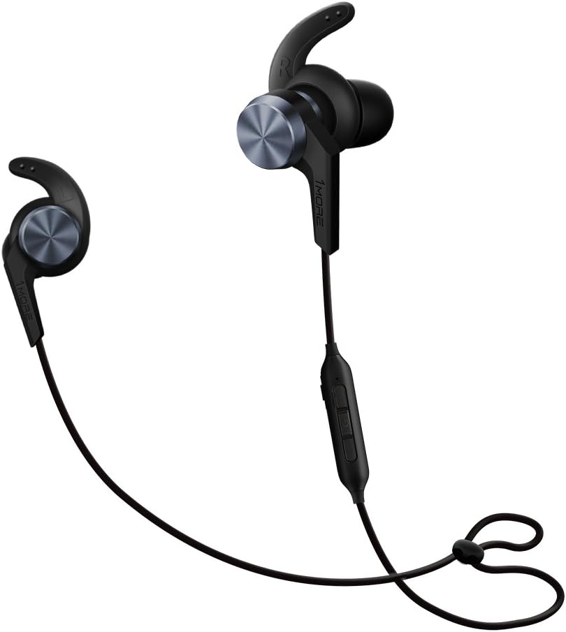 1MORE iBFree in-Ear Earphones Wireless Sport Headphones Bluetooth CSR, IPX 4 Waterproof, Secure Fit in-Line Remote Gym Running Workout, iPhone Android Compatible - Space Gray