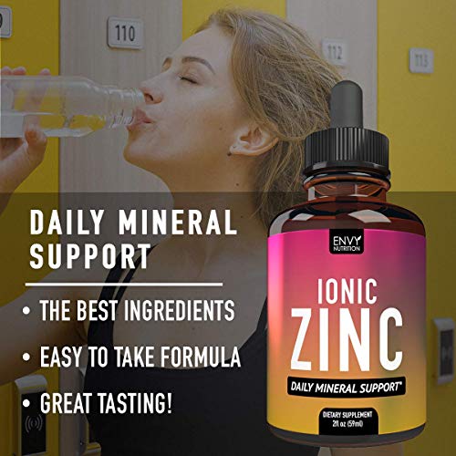 Ionic Zinc Liquid Supplement Daily Mineral Support Immunity