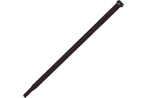 Westbrass D113-12 3/8" x 12" Faucet and Toilet, 3/8-Inch x 12-Inch Corrugated Riser, Oil Rubbed Bronze