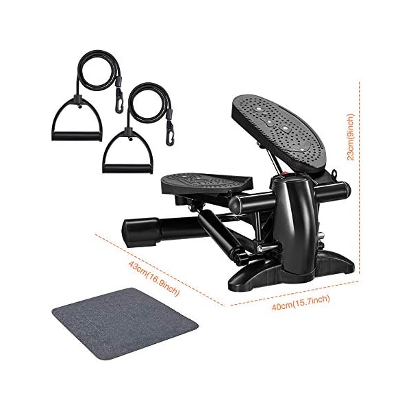 DACHUANG Steppers for Exercise, Exercise Step Machine with LCD Monitor Stepper Machine Fitness Aerobic Stepper Small and…