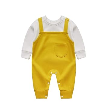 yellow long sleeve onesie