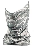 Fishmasks Single Layer Neck Gaiter - Lightweight, Fishing Protection From Sun, Wind And Moisture - Made In USA - UPF 50+ Moisture-Wicking Fabric - Digi Camo