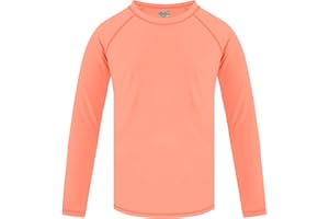 SEMOIS Boys' Rash Guard Long Sleeve UPF 50 Sun Shirts for Toddler Kids Rashguard Water Swimming