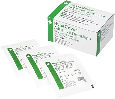Safety First Aid Group HypaCover Adhesive Wound Dressing Medium 8.6x6cm 25 Pack