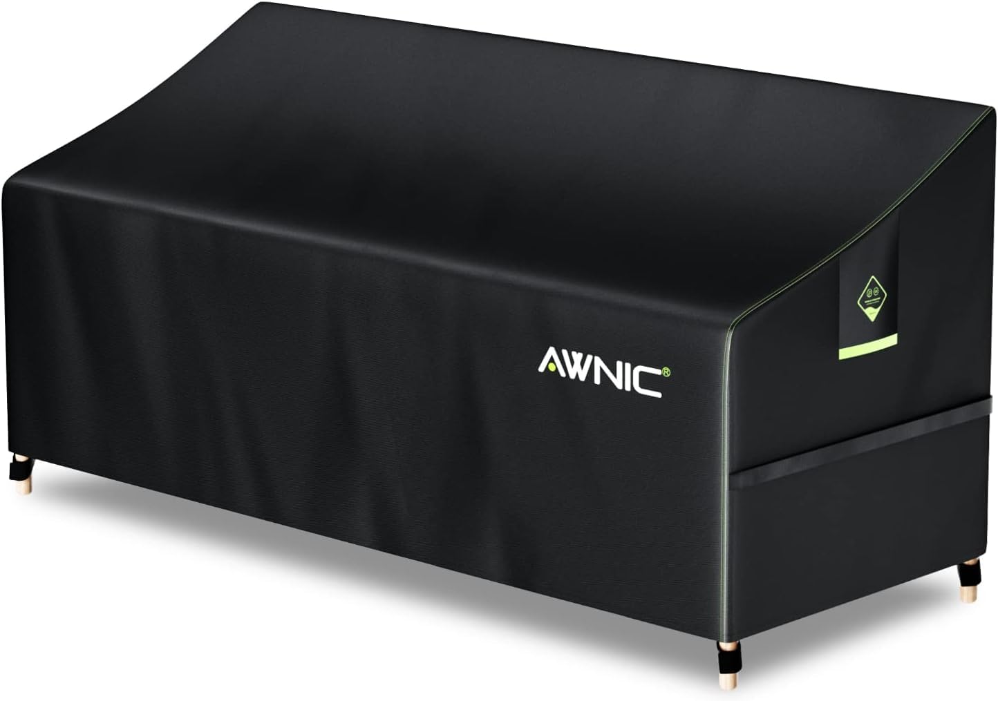 AWNIC Garden Bench Cover Love Seat Cover for Love Seat 3 Seater Garden Bench Waterproof Tear Resistant 420D Oxford 175x85x65/90cm