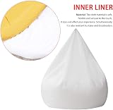 MOVKZACV Bean Bag Inner Liner with Zipper - Replacement Pad for Comfort view 5