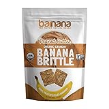 Barnana Banana Brittle, Peanut Butter, 3.5OZ - Organic dessert cookie style snack with potassium, vitamin C, and other clean ingredients. Gluten free