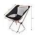 Ultralight Portable Folding Camping Chair with Carry Bag, Lightweight Compact Hiking Equipment for Outdoor Camp, Festivals, Backpacking Travel, Beach, Picnic, kid's Summer Camp (Orange)
