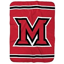 Miami University (Oh) Primary Logo Stripes Sherpa