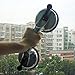 Heavy Duty Aluminum Double Handle Suction Cup Plate Professional Glass Puller/Lifter/Gripper (Silver)