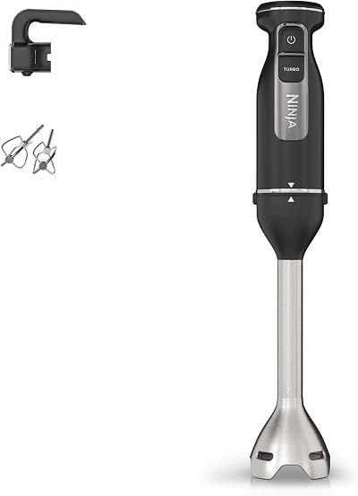 Ninja Foodi 2-in-1 Hand Blender & Hand Mixer 850W Powerbase UK Plug