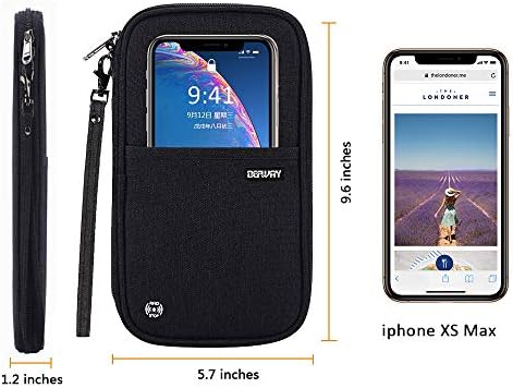 Defway Passport Wallet RFID Blocking Travel Organizer Bag, Family Passport Holder with ID Window 5 Defway Passport Wallet RFID Blocking Travel Organizer Bag, Family Passport Holder with ID Window