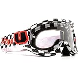 Utopia Slayer Pro Mx Clear Checker Goggles