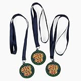 Lot of 12 Great Job! Rubber Medal Ribbons Achievement Awards