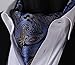 SetSense Men's Paisley Jacquard Woven Self Cravat Tie Ascot Set One Size Blue/Yellow/Black
