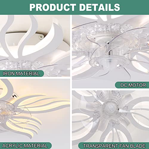 HUEOCZW Ceiling Fans with Lights and Remote，27