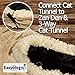 Easyology Premium Cat Tunnel - Interactive Cat Tube Toy with Crinkle Sound - Best Cat Tunnels for Indoor Cats - Fun Kitty Tunnel for Hiding - Collapsible