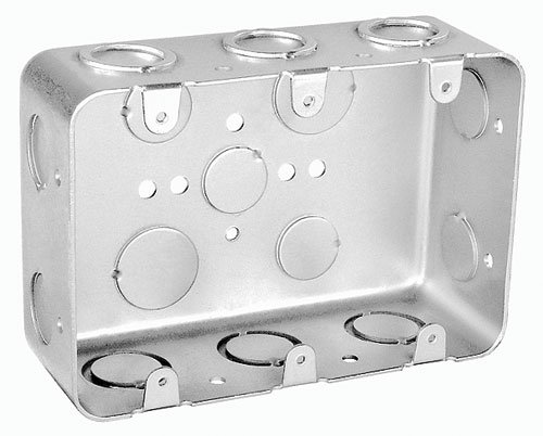 Garvin Industries Deep Three Gang Multi Device Switch Box, 2-1/8