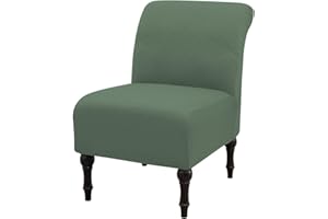 Eco-Ancheng Armless Chair Slipcover Removable Armless Accent Chairs Covers Washable Armless Slipper Chair Slipcover Printed Armless Chair Furniture Protector Covers for Living Dining Room Hotel