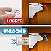 Child Proof Cabinet Locks with New Install Tool - Magnetic Child Safety Locks - Baby Proof Drawers - No Tools Or Screws Needed (4 Locks + 1 Key + Install Tool) for Easier Installation