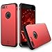 iPhone 7 Plus Case, Fashion [Metal Appearance] Design [Scratch Resist] [Double Protection] Shockproof Slim Fit Case Cover for Apple iPhone 7 Plus (2016) - Red