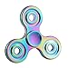 FANKUTOYS Triangle Hand Fidget Spinner Fingertip Gyro Anxiety Toy (Dark Purple) (Colorful)