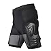 OHMOTOR 3D Padded Protective Shorts Hip Butt EVA Pad Short Pants Heavy Duty Protective Gear Guard Drop Resistance for Ski Skiing Skating Snowboard Cycling (Pink, Medium)