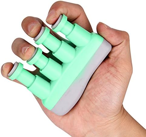 Finger Exerciser, Finger Exerciser Ukulele/Guitar/Bass/Piano/Saxophone/Violin Finger Trainer with Round Keys for Exercise