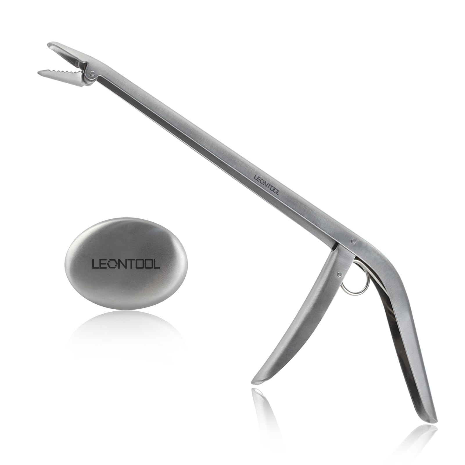 LEONTOOL Stainless Steel Fish Hook Remover Tool Extractor with Odor Absorber Tool, 11 Inches Fishing Hook Removal Tool Hook Grabber Fish Dehooker Tool, Freshwater and Saltwater Hooker Tool for Fishing